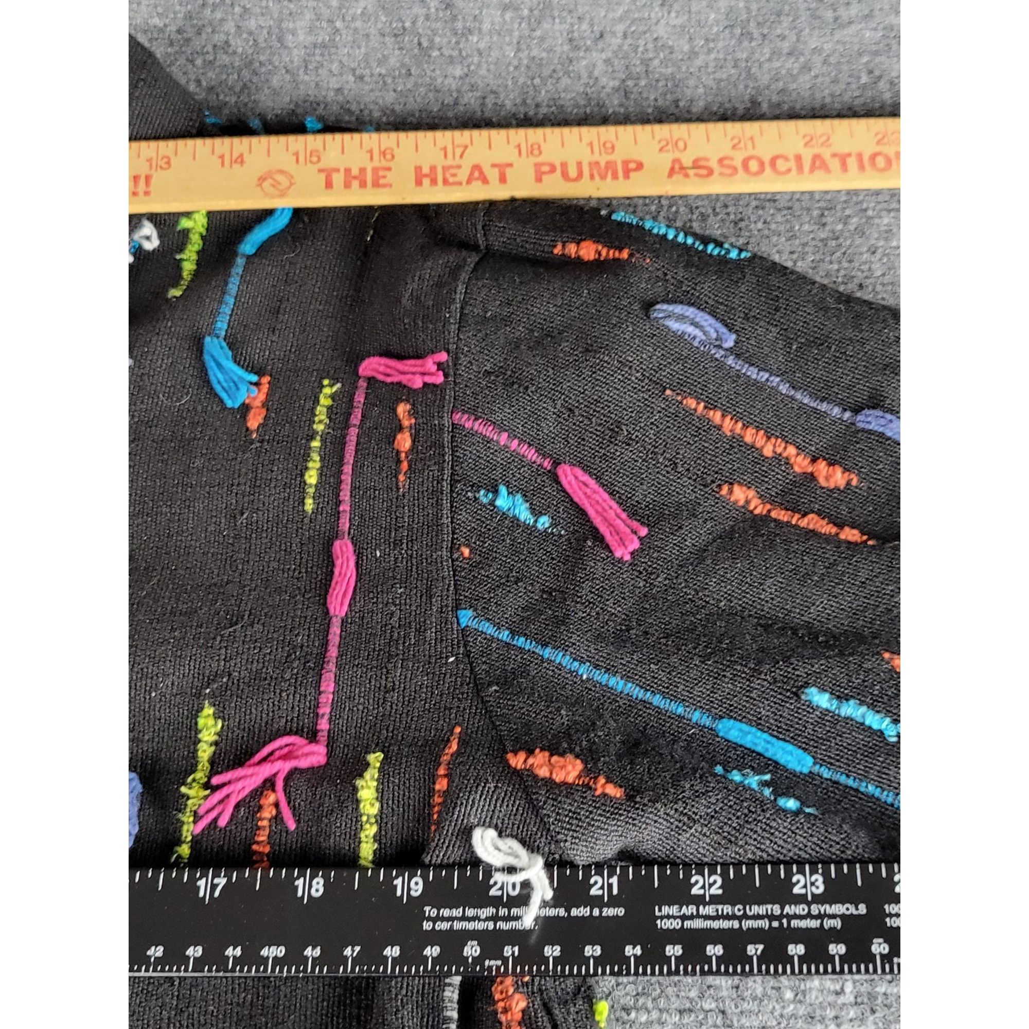 Other Silver Stream Multicolor Embroidered Fringe Buttons Lined Ja Size XL / US 12-14 / IT 48-50 - 4 Thumbnail