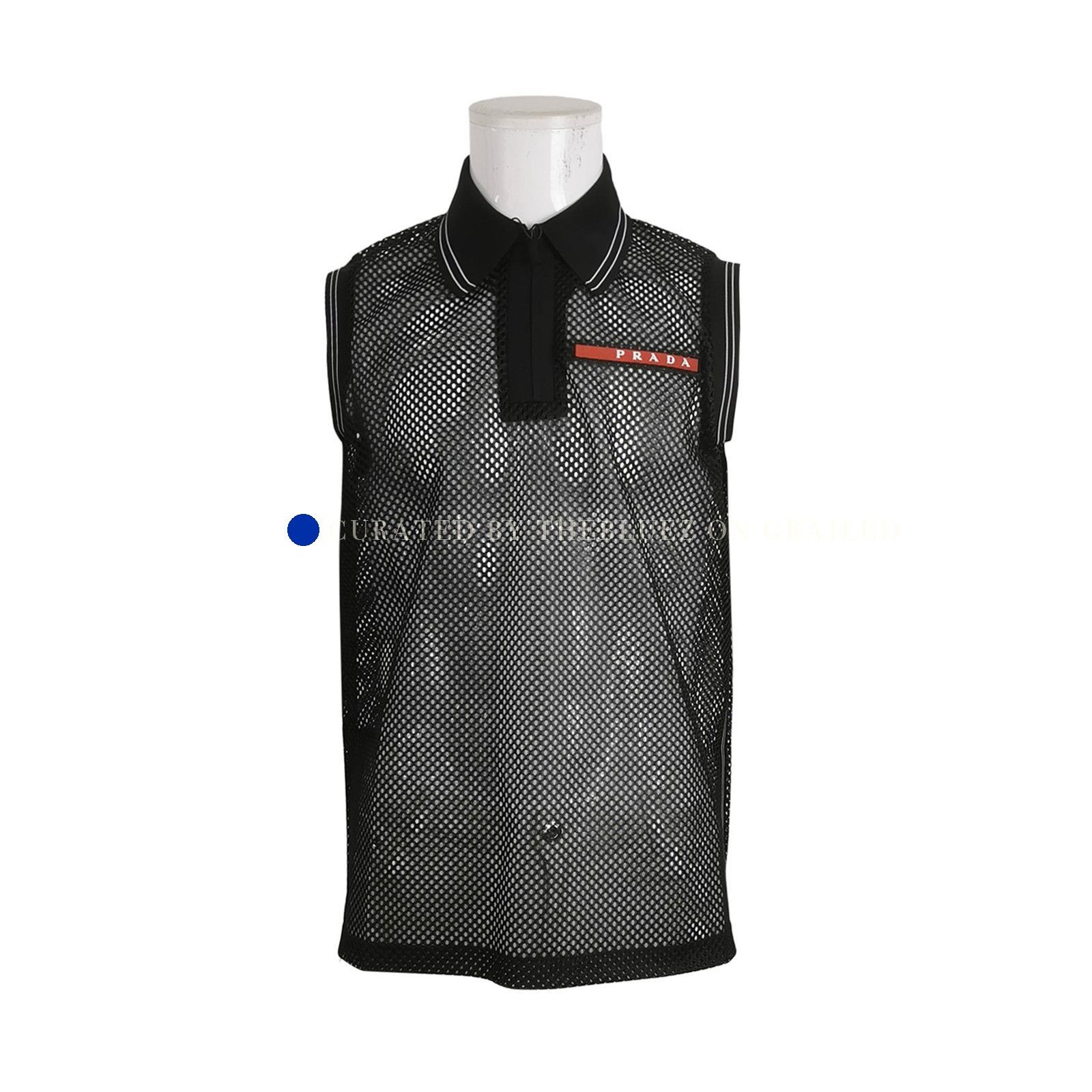 Prada Black Mesh Tank Top in Size M Size US M / EU 48-50 / 2 - 1 Thumbnail