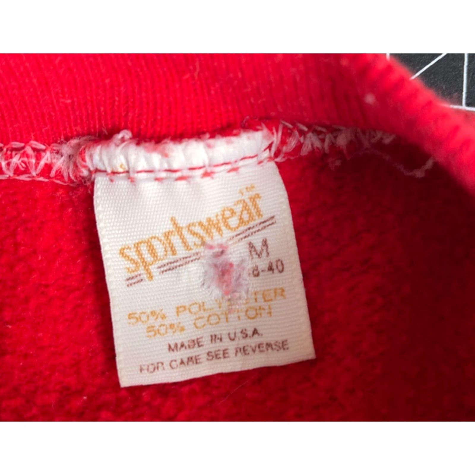 Vintage VINTAGE Sportswear Sweatshirt Shirt Adult Small Red 1984 80s 70s City School Graphic Print Raglan Front Size US S / EU 44-46 / 1 - 3 Thumbnail
