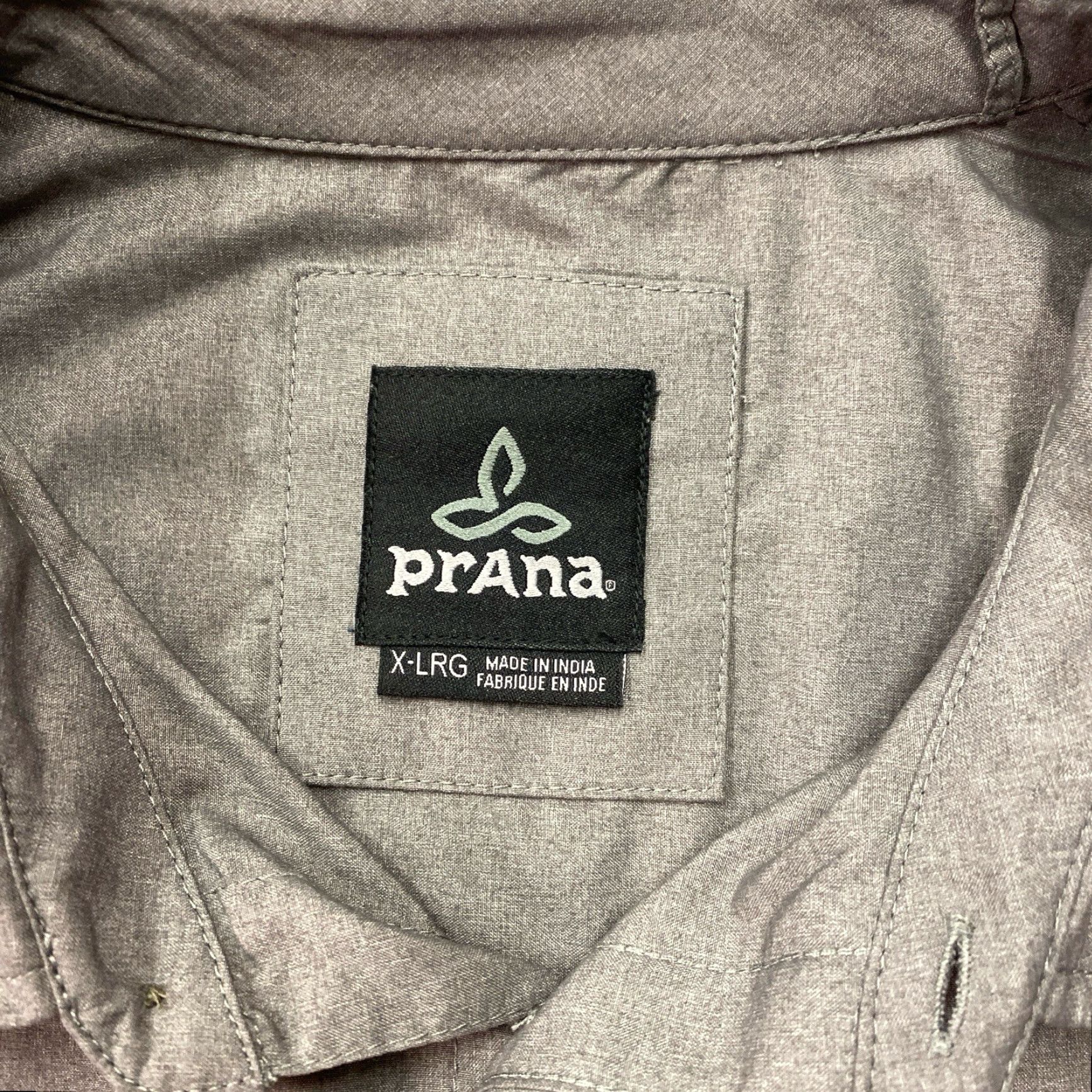 Prana prAna Button-Up Shirt Long Sleeve Men's XL Gray Moisture Wicking Pockets Casual, Travel, Workwear Size US XL / EU 56 / 4 - 2 Thumbnail