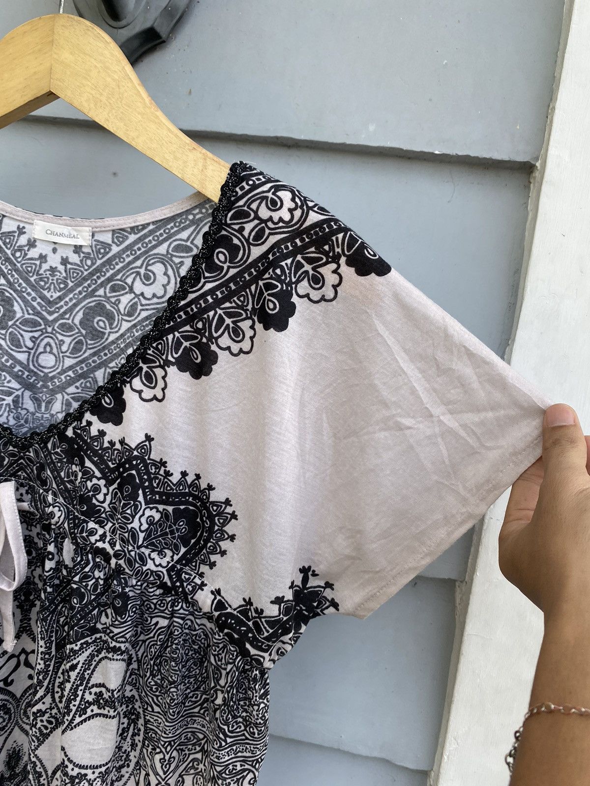 If Six Was Nine Chamelle Flower Paisley Bohemian Top Size M / US 6-8 / IT 42-44 - 5 Thumbnail