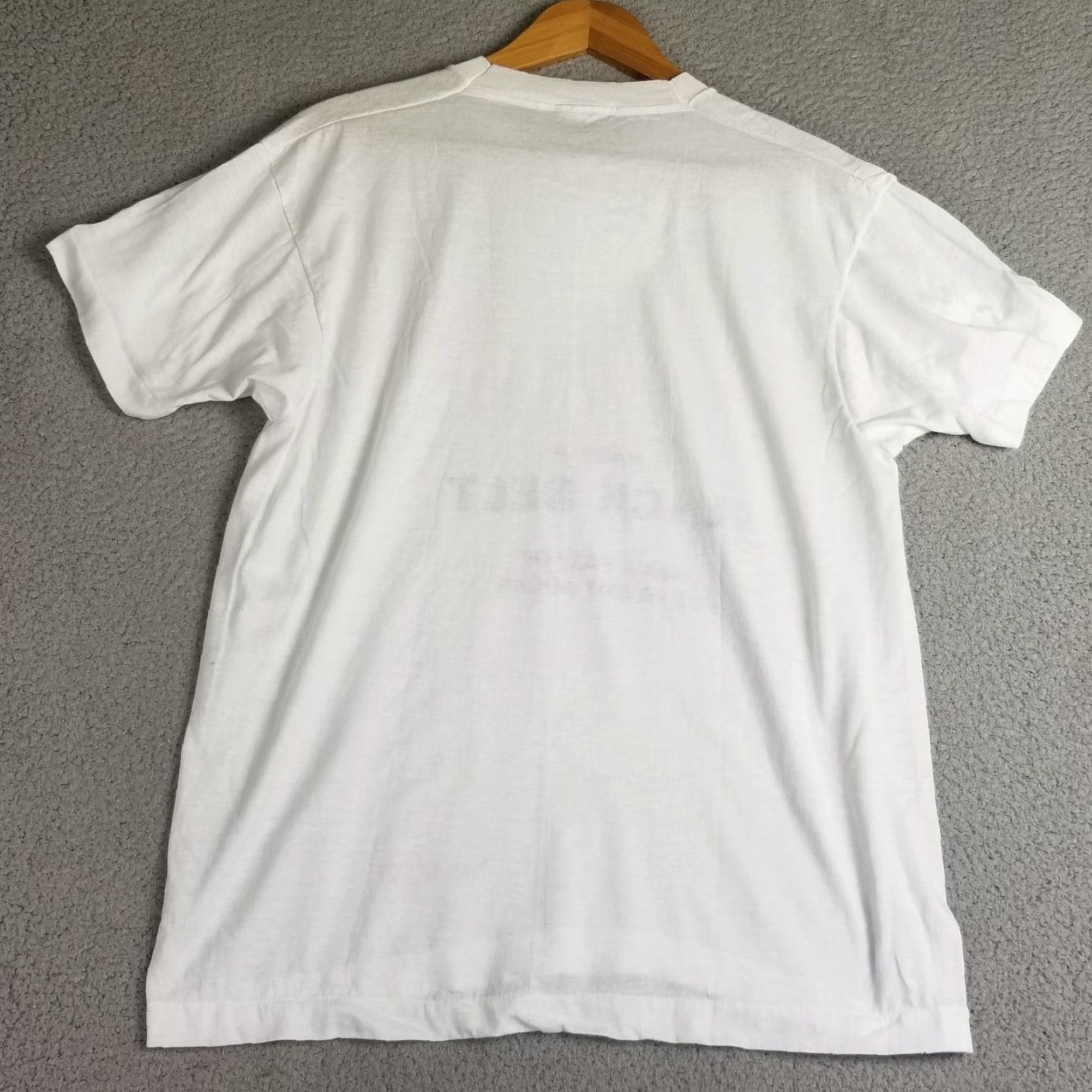 Vintage VINTAGE Screen Stars Jiu-Jitsu Shirt Large Men MMA Martial Arts Short Sleeve White 80s Funny Combat Size US L / EU 52-54 / 3 - 7 Thumbnail