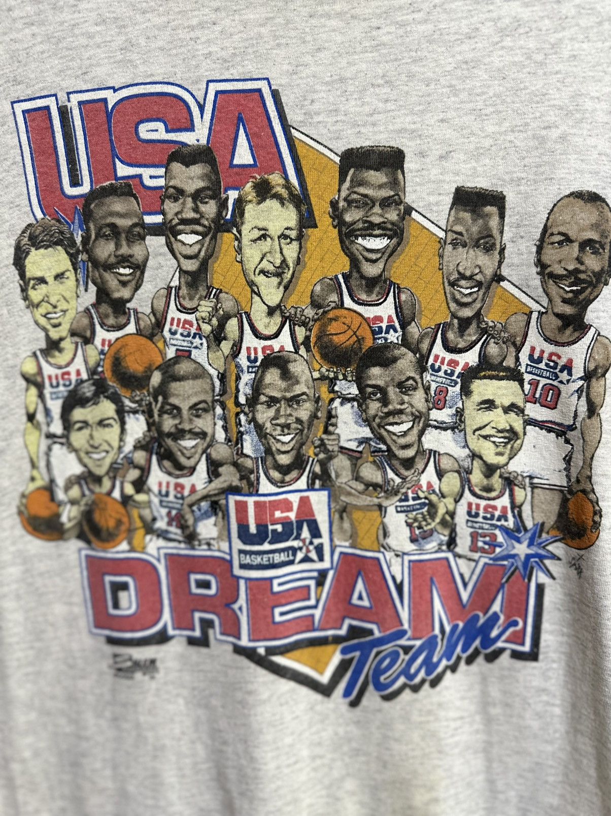 NBA Thrashed Dream Team Nba Faded Tee Size US S / EU 44-46 / 1 - 2 Thumbnail