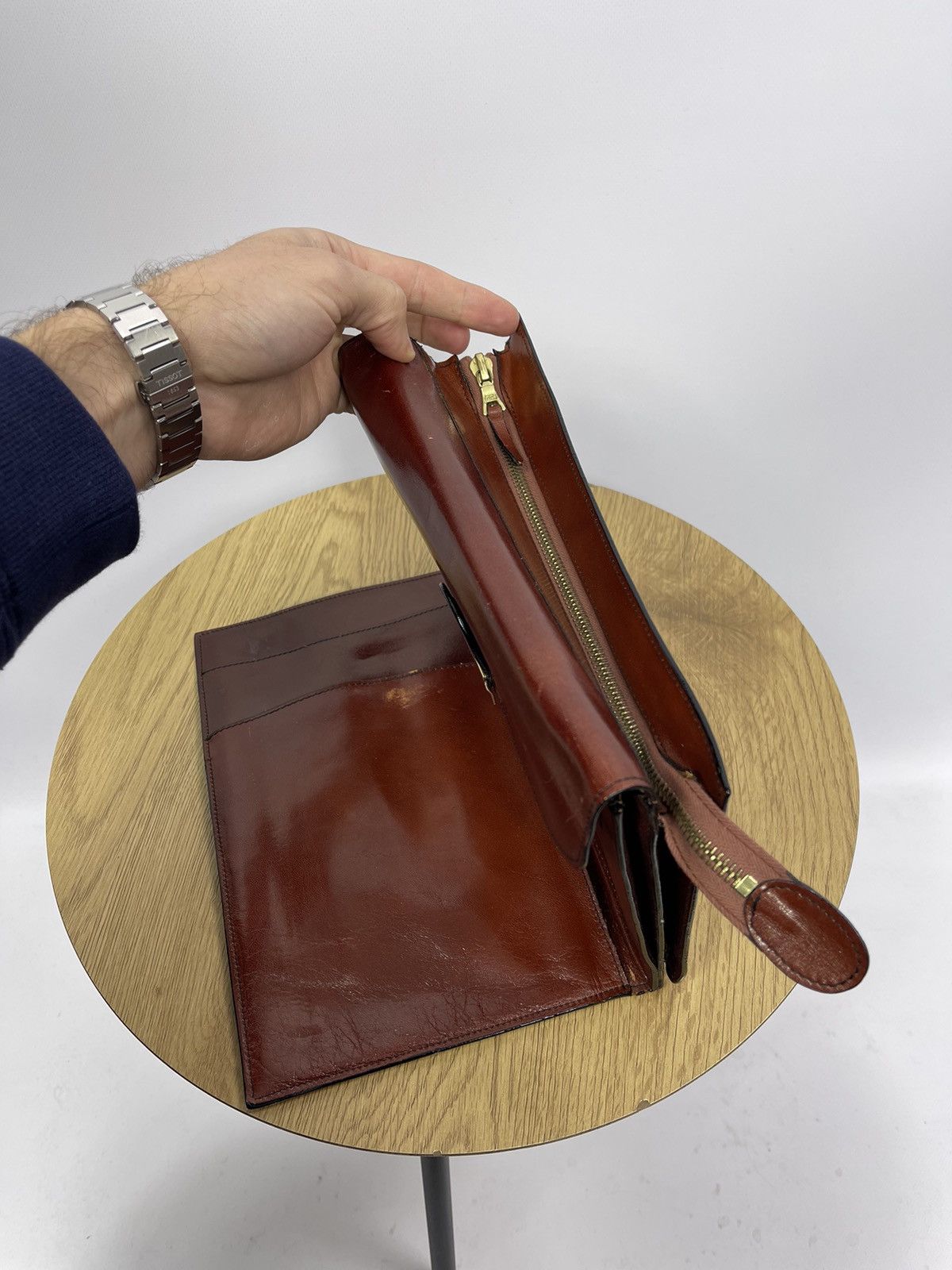 Bally Vintage Bally Brown Leather Flap Closure Clutch Wallet RIRI Size ONE SIZE - 6 Thumbnail