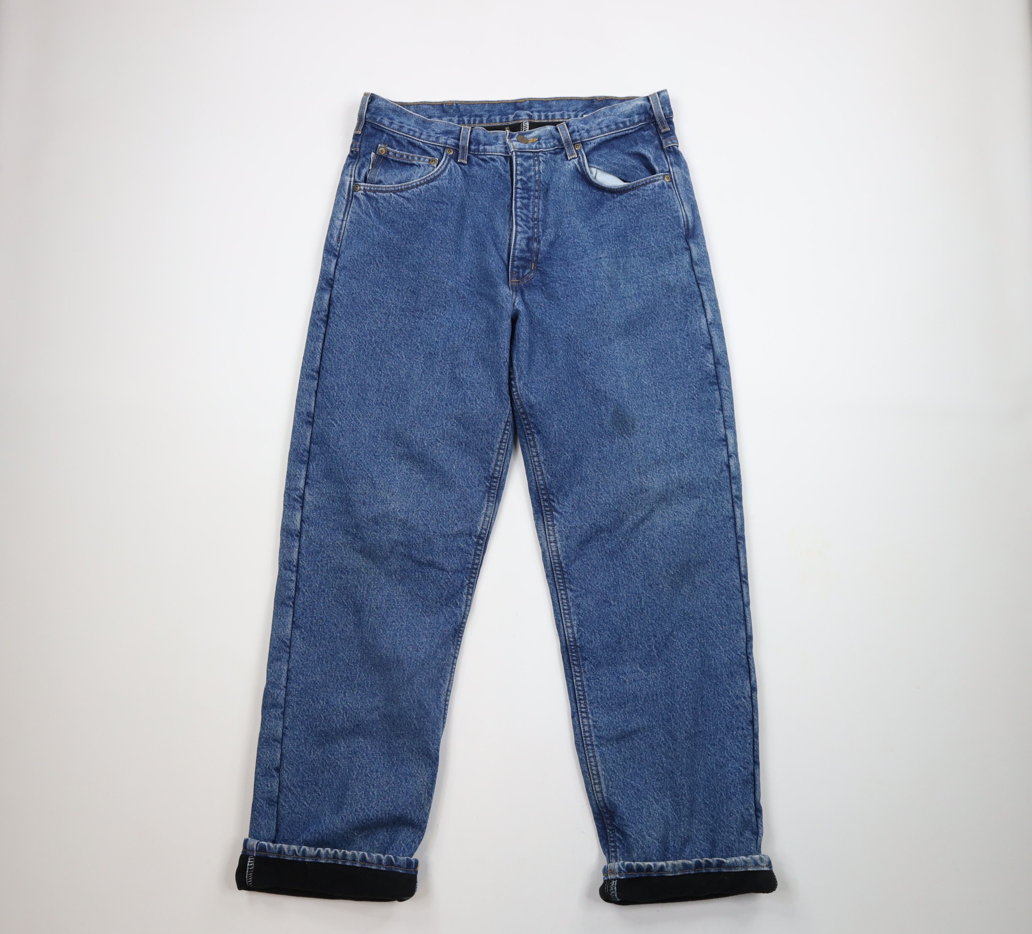 Carhartt × Vintage Vintage Carhartt Out Heavyweight Fleece Lined Jeans USA Size US 34 / EU 50 - 1 Thumbnail