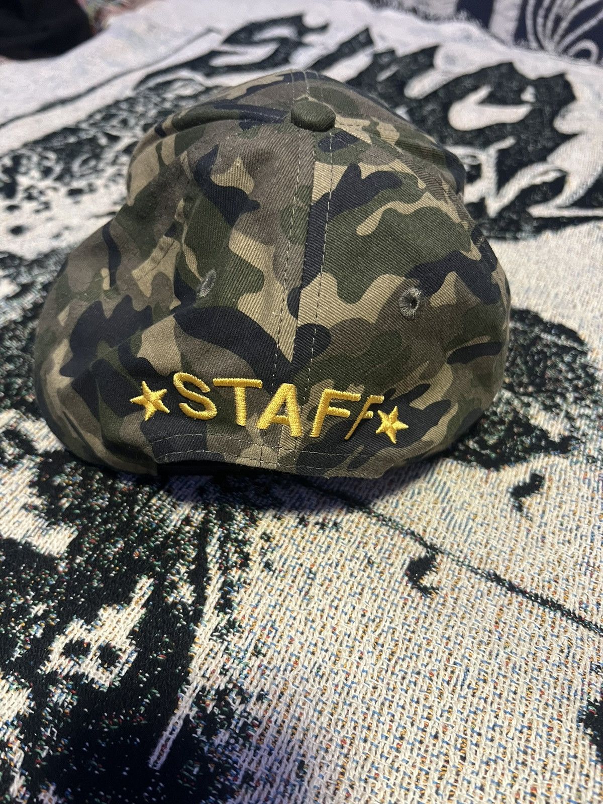 STAFF WORKFORCE Camo Cut Throat City Veteran hat Size ONE SIZE - 2 Thumbnail