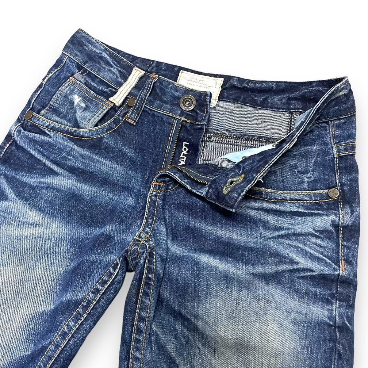 Hysteric Glamour 🇯🇵 CONCERT CLUB BY LOLITA BUCKLE WASHED DENIM PANTS Size 30" / US 8 / IT 44 - 6 Thumbnail
