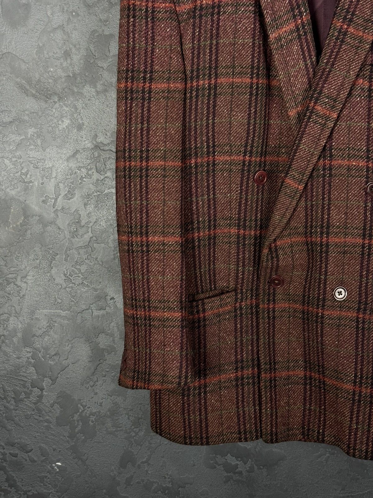 Versace Vintage Gianni Versace 80s-90s Double Breasted Blazer Wool Size 50R - 3 Thumbnail