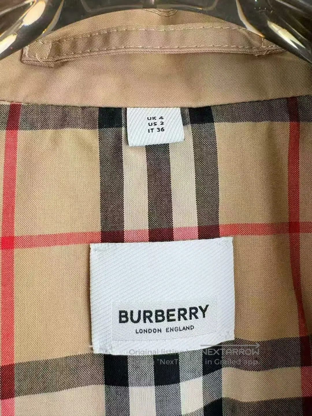 Burberry Burberry Check Lining Trench Coat. Size M / US 6-8 / IT 42-44 - 4 Thumbnail