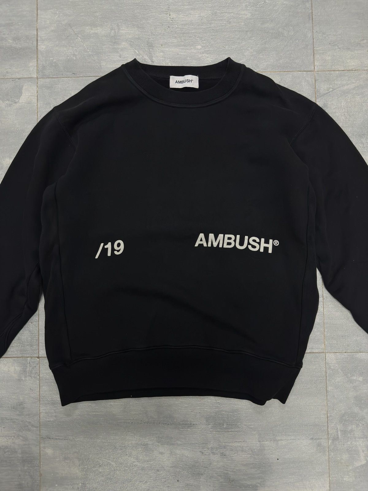 Ambush Design AMBUSH AW19 Crew Sweat Black Size US L / EU 52-54 / 3 - 2 Thumbnail