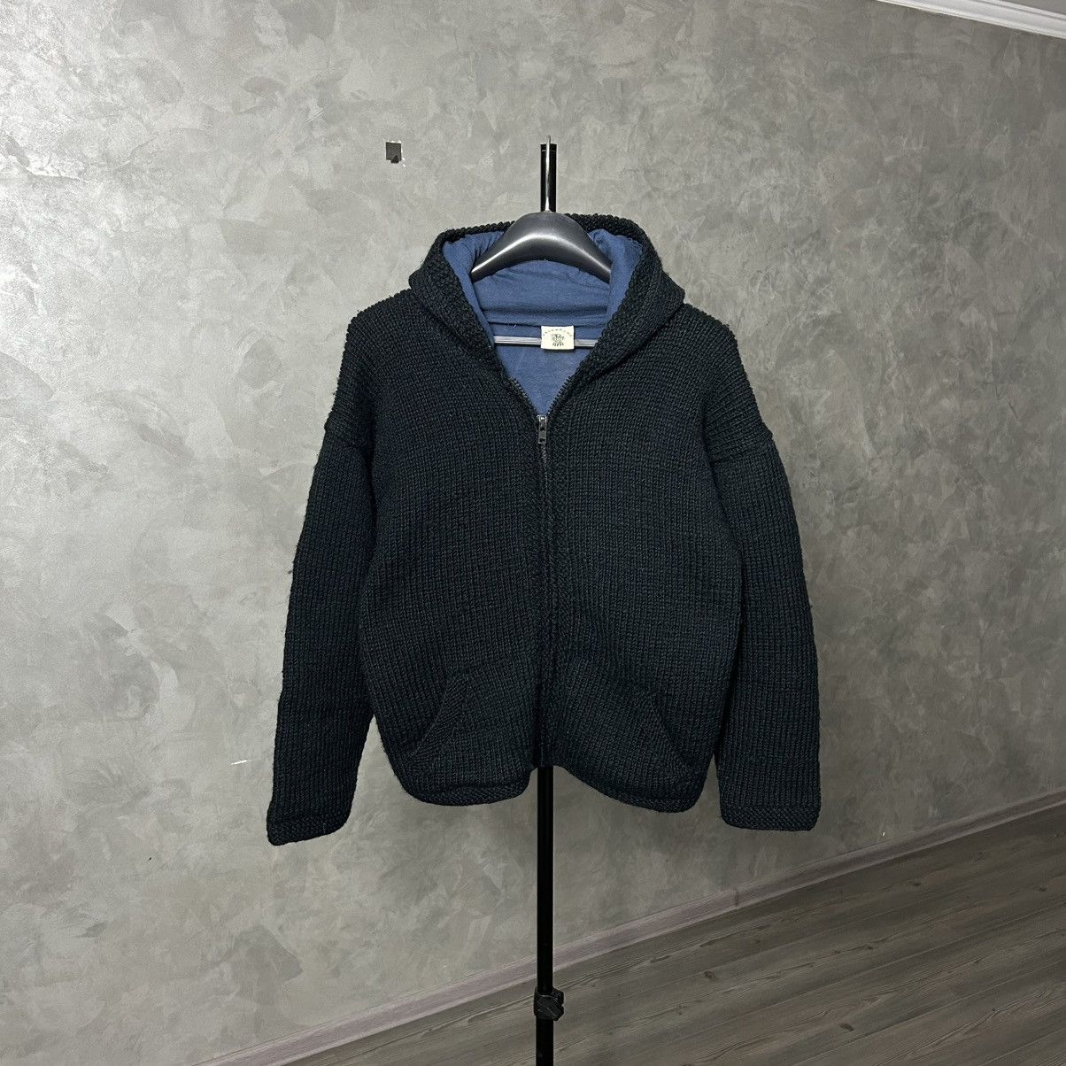 Handmade Pachamama Wool Handknit Zip Sweater Jacket Size M / US 6-8 / IT 42-44 - 5 Thumbnail