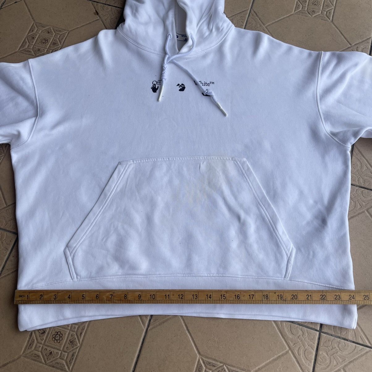 Off-White Off White Hoodie Black Paint Splatter (Refer Photo) Size US M / EU 48-50 / 2 - 24 Thumbnail