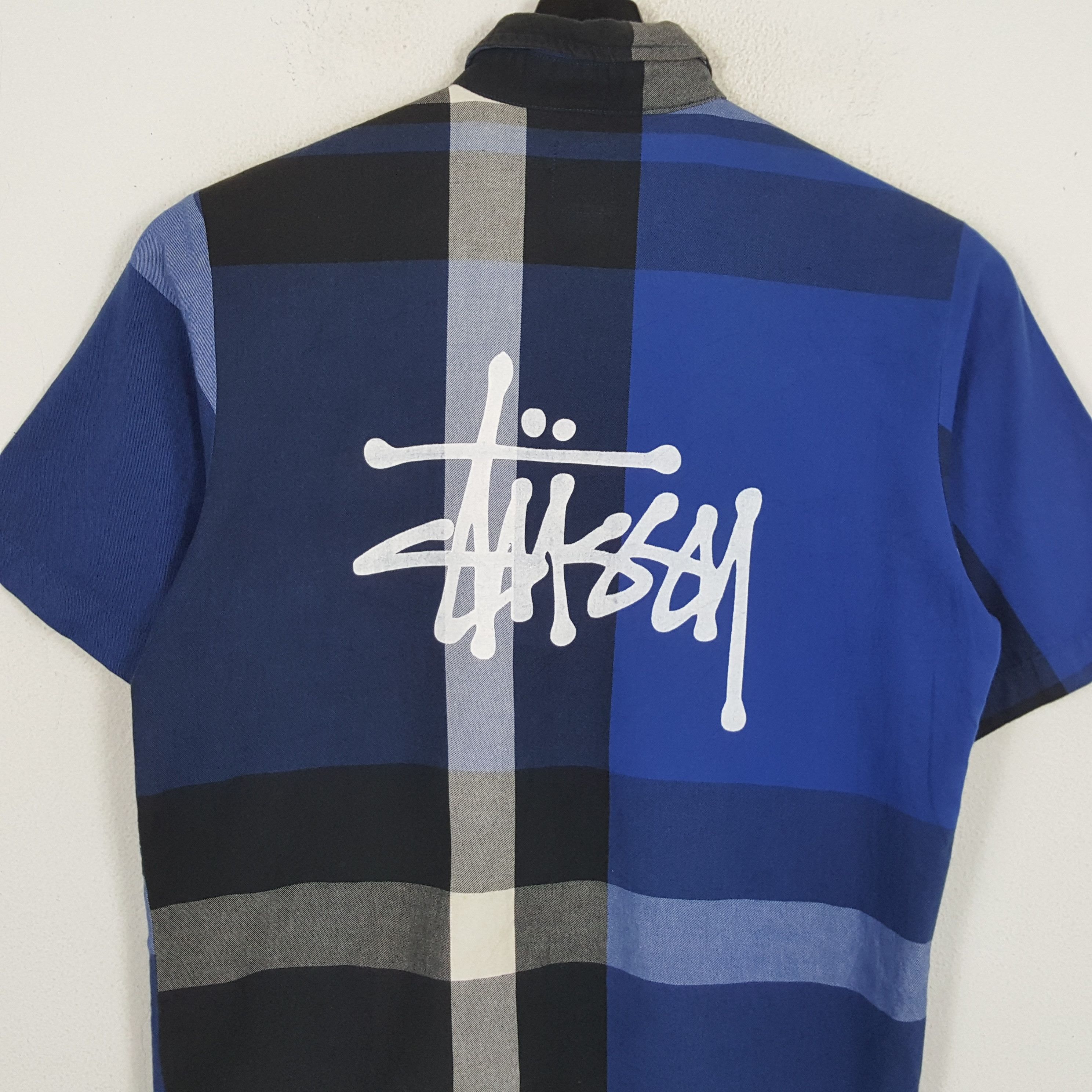 Stussy × Vintage STUSSY Streetwear Style Custom Art Casual Shirt Size US M / EU 48-50 / 2 - 2 Thumbnail