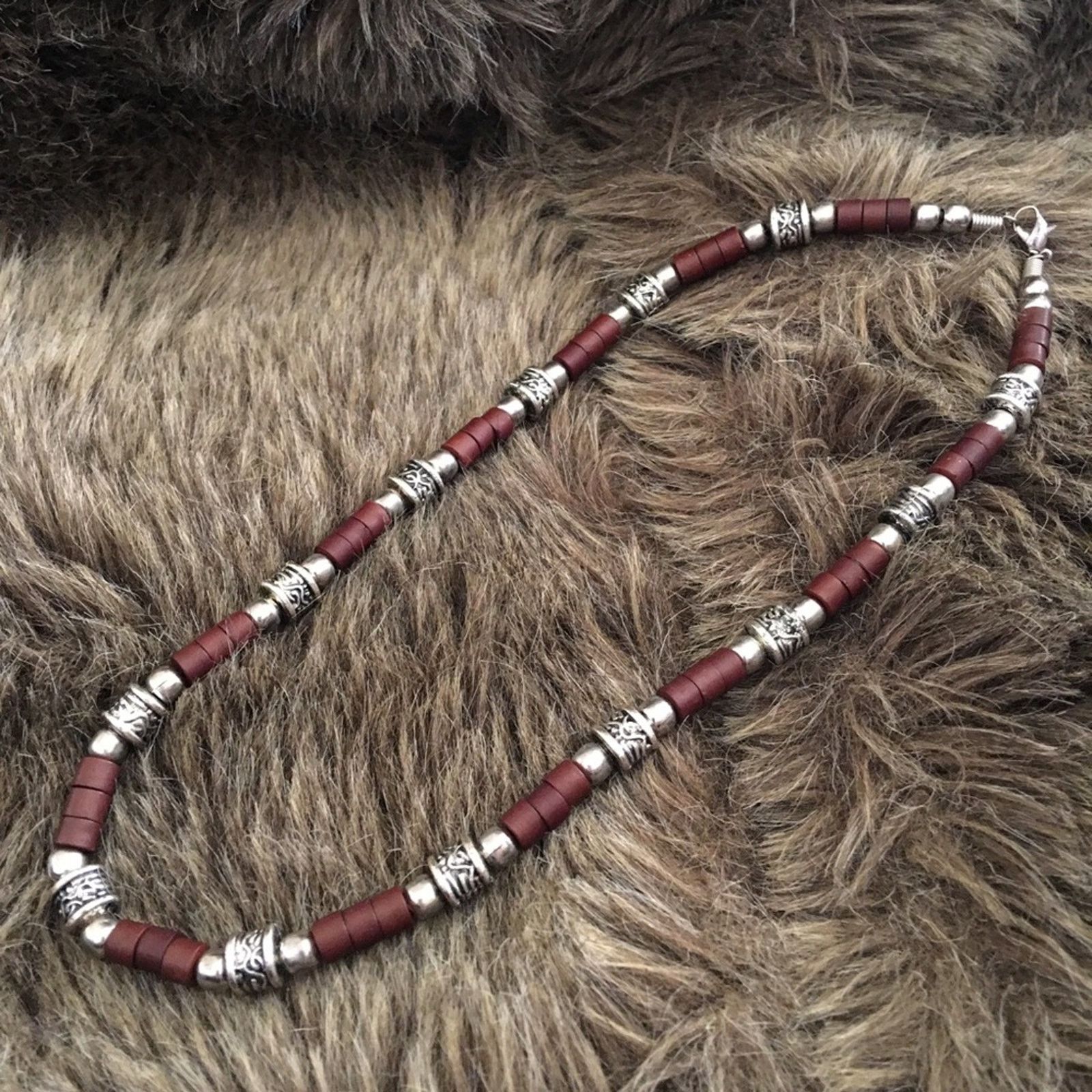 Jewelry Boho brown and silver bead choker necklace Size ONE SIZE - 6 Thumbnail