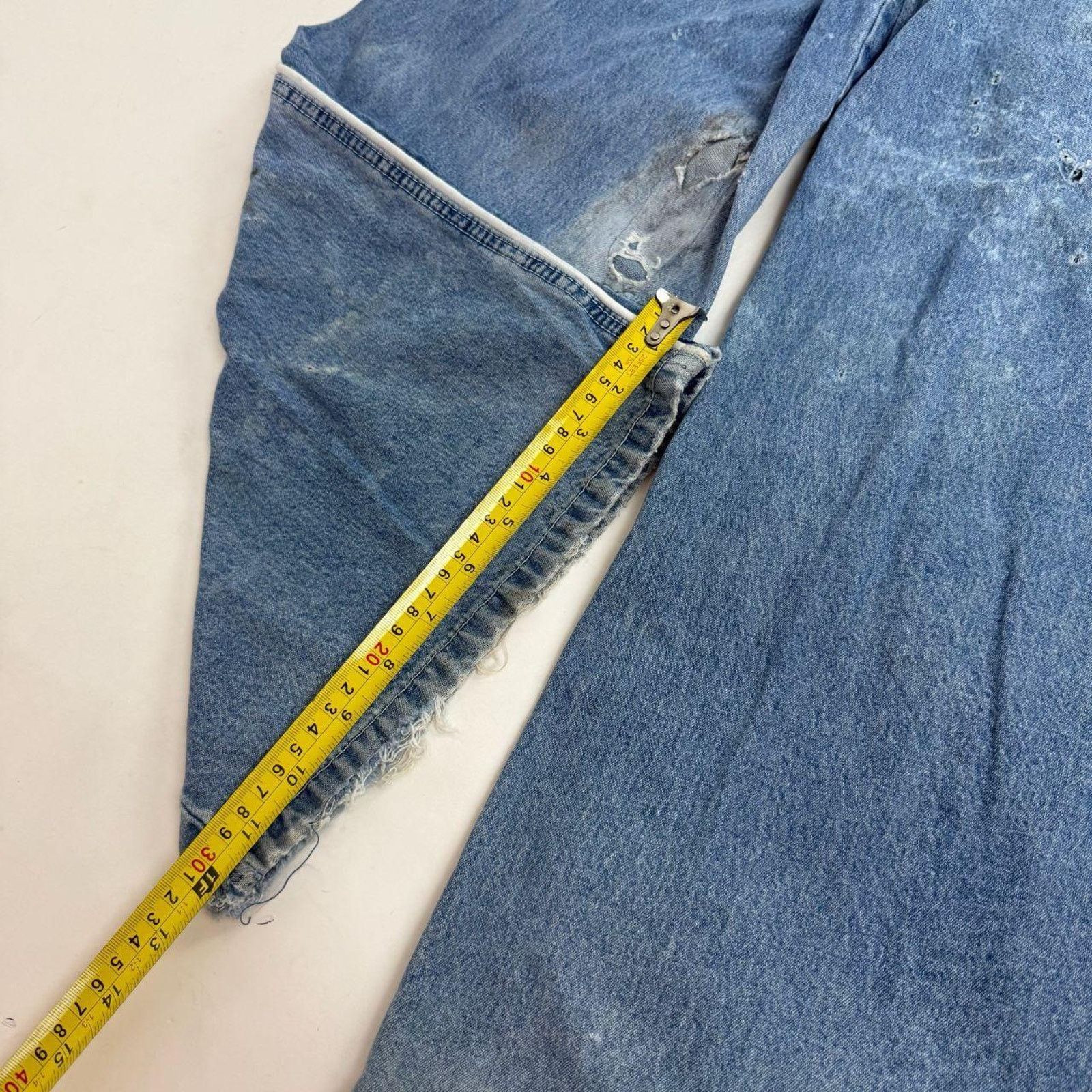 Ecko Unltd. × JNCO × Vintage Vintage y2k faded stonewash baggy wide leg skater rare jeans Size US 26 / EU 42 - 4 Thumbnail