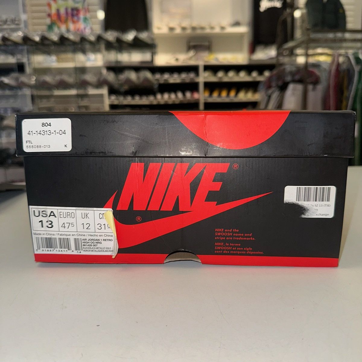 Jordan Brand × Nike Size 13 - Air Jordan 1 Retro OG NRG High Gold Toe Size US 13 / EU 46 - 7 Thumbnail