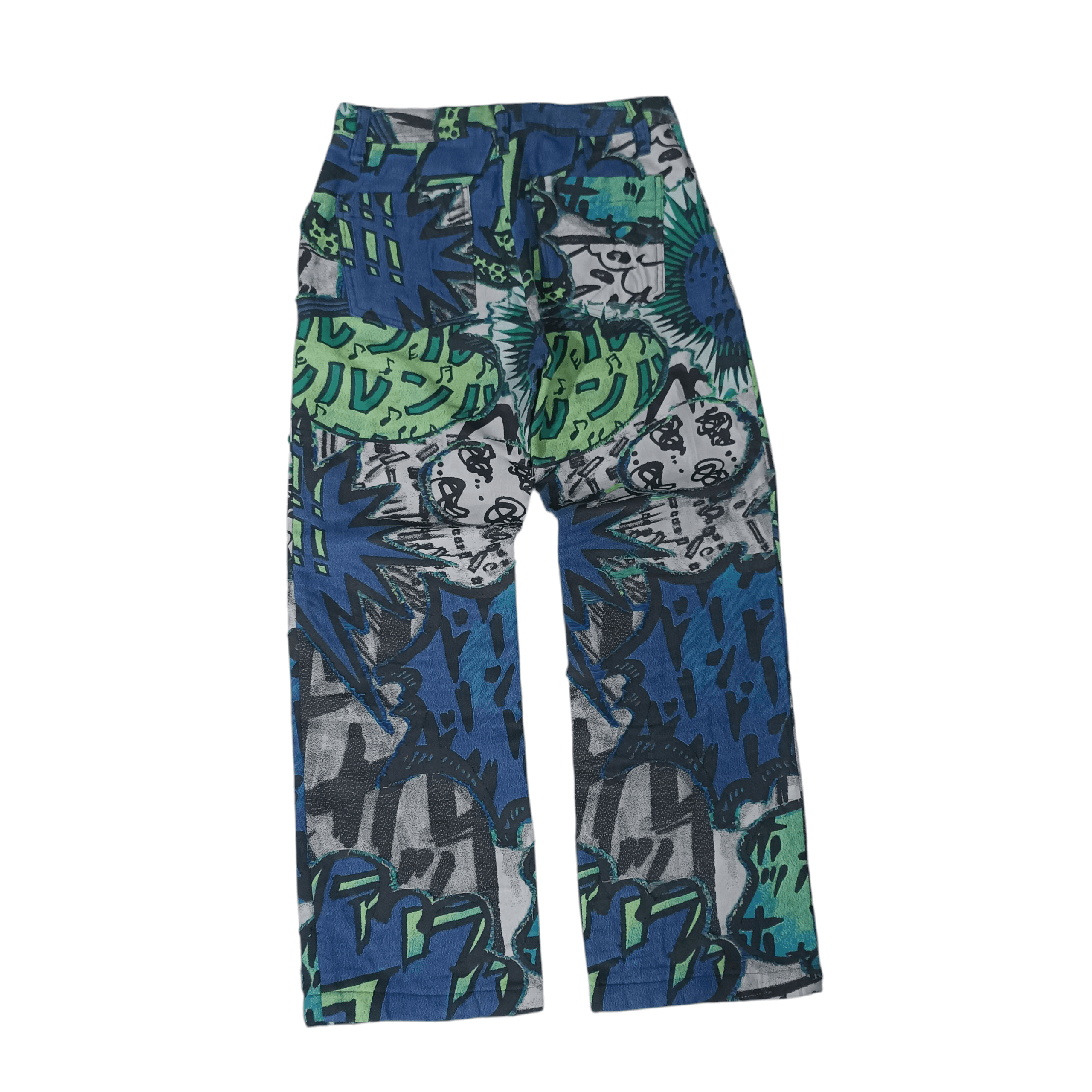 Issey Miyake RARE Issey Miyake pleats please Manga Patern Cotton Pants Size 28" / US 6 / IT 42 - 1 Thumbnail
