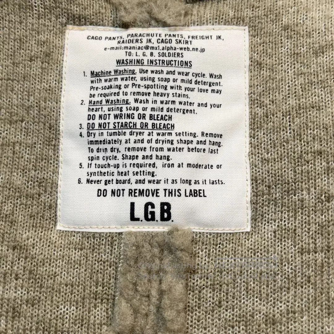 Le Grande Bleu (L.G.B.) military green lamb fleece vest. Size M / US 6-8 / IT 42-44 - 5 Thumbnail