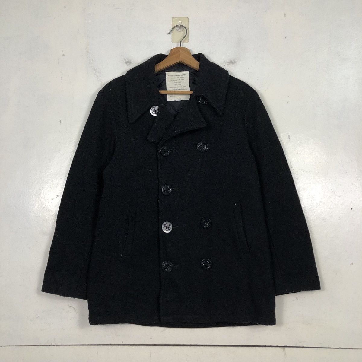 Japanese Brand 📌Vintage Wool Peacoat Usa Double Breast Issey Miyake Size US L / EU 52-54 / 3 - 3 Thumbnail