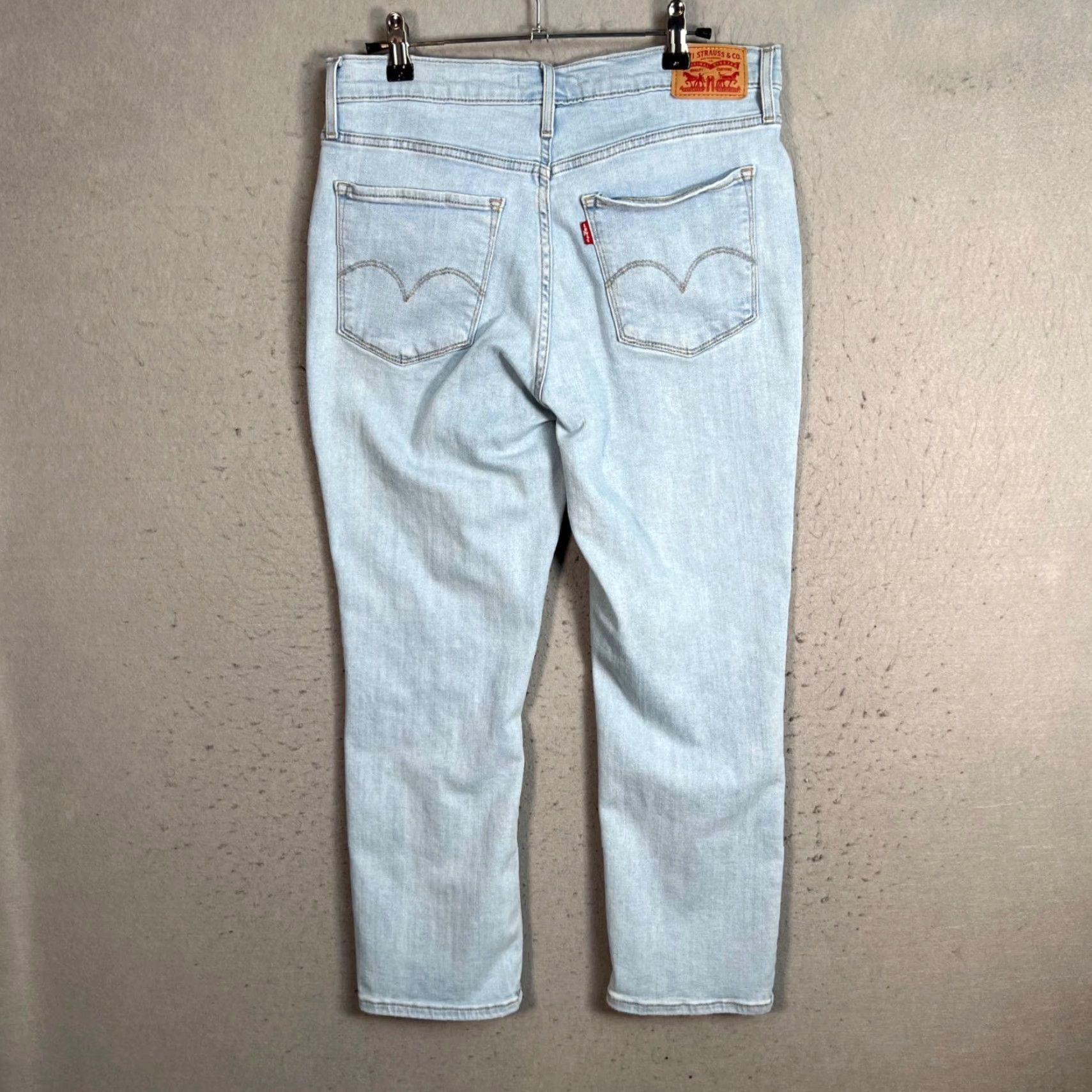 Levi's VINTAGE Levi's 724 High Rise Straight Crop Light Wash Jeans Distressed Womens Size 30 Womens Jeans Size 30" / US 8 / IT 44 - 2 Thumbnail