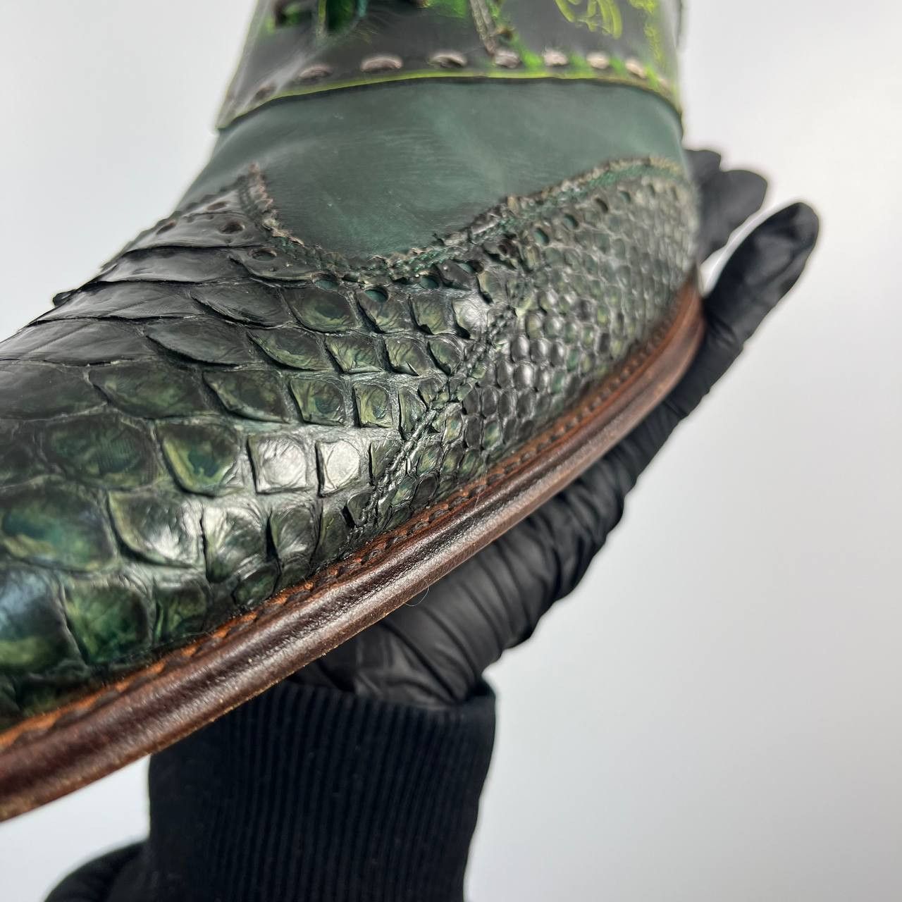Other Andra Python Leather Oxford Dress Shoes Mens Size 44 Size US 11 / EU 44 - 8 Thumbnail