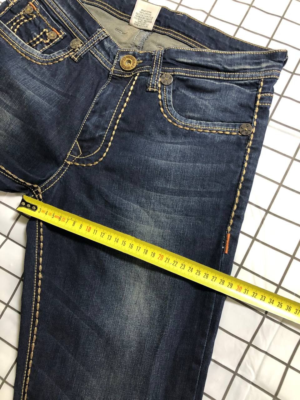 True Religion True Religion Billy Big Straight Jeans Swarovski Crystal Size US 32 / EU 48 - 6 Thumbnail