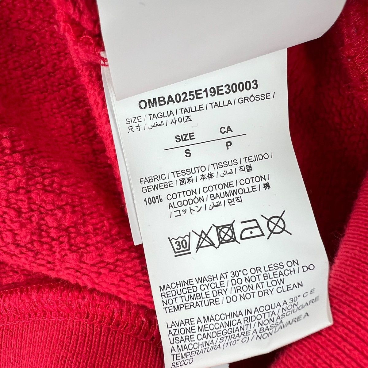 Off-White Off-White Unfinished Arrows Red Sweatshirt Size US S / EU 44-46 / 1 - 5 Thumbnail