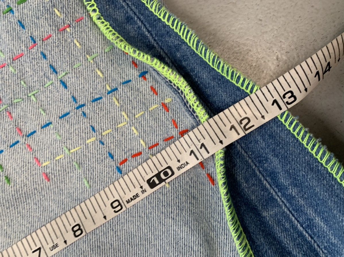 Levi's upcycled levis shashiko hand stitch baggy fit denim Size US 34 / EU 50 - 14 Thumbnail