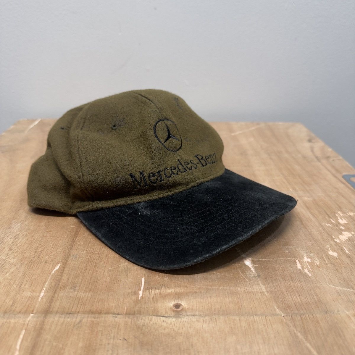 Vintage Vintage 90s Distressed Mercedes Benz Wool Hat ERD Grunge Size ONE SIZE - 8 Thumbnail