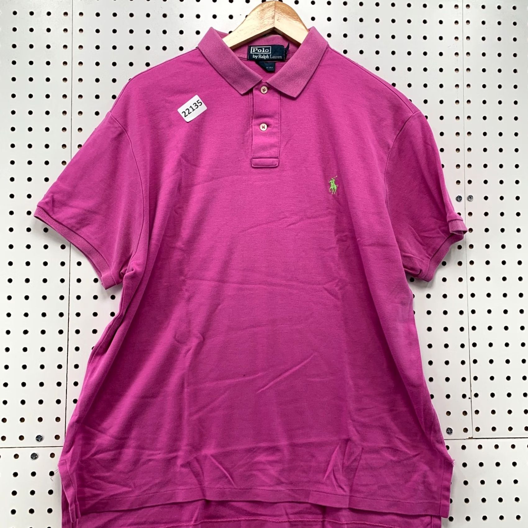 Polo Ralph Lauren Polo Ralph Lauren Polo Shirt Adult Large Pink Green Pony Short Sleeve Mens Size US L / EU 52-54 / 3 - 2 Thumbnail