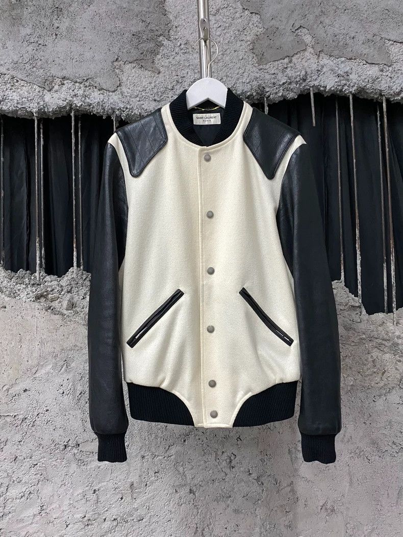 Saint Laurent Paris SLP Varsity Jacket dmc