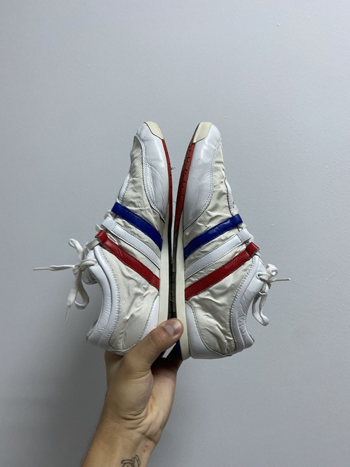 Vintage × Y-3 × Yohji Yamamoto Y 3 Yohji Yamamoto Vintage Leather Sneakers France Japanese Size US 8.5 / EU 41-42 - 8 Thumbnail