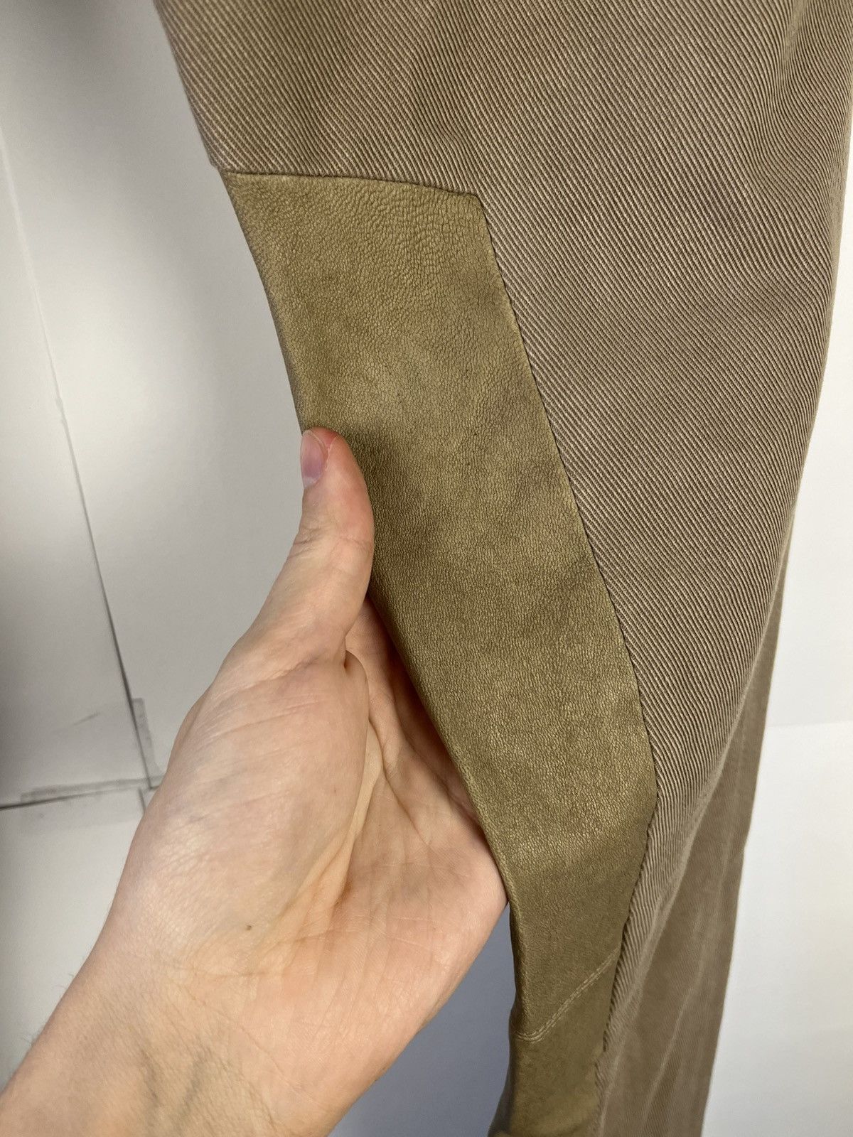 Brunello Cucinelli Brunello Cucinelli Lux Leather & Cotton Pants Trousers Italy Size 28" / US 6 / IT 42 - 4 Thumbnail