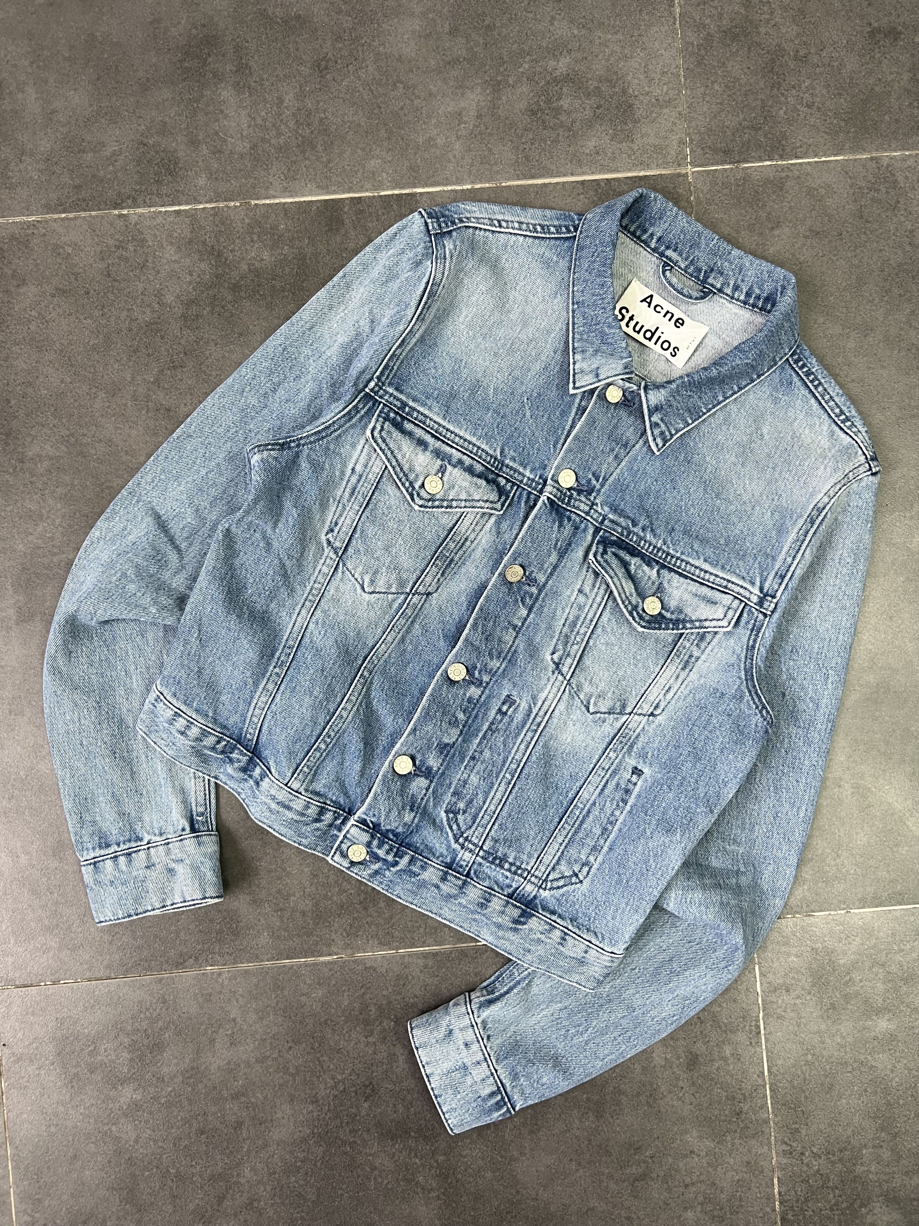 Acne Studios Acne studios SS14 vintage washed cropped denim jacket Size M / US 6-8 / IT 42-44 - 2 Thumbnail