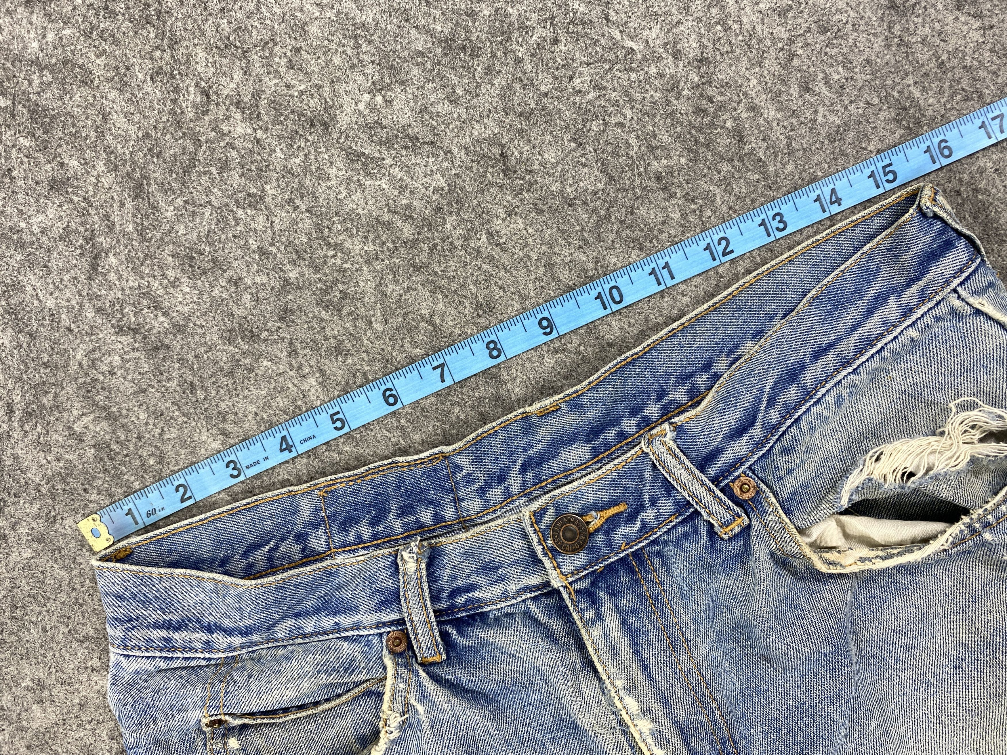 Japanese Brand Dirty Light Blue Vintage Levi's Orange Tab 31x31 -JN1777 Size US 31 - 5 Thumbnail