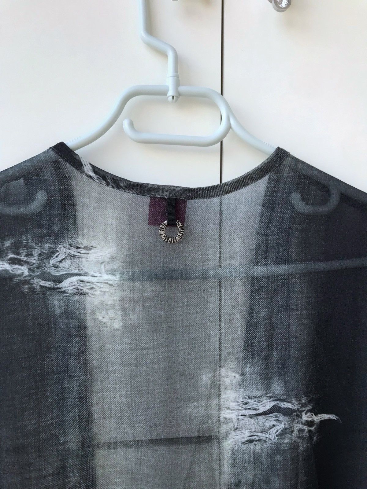Japanese Brand RARE SAVE THE QUEEN MESH CARDIGAN Size S / US 4 / IT 40 - 6 Thumbnail