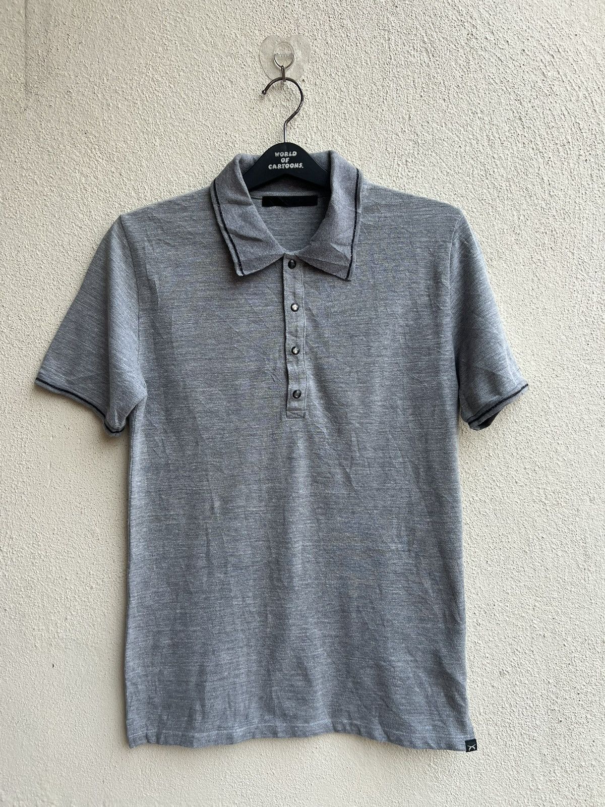 Mastermind Japan Roarguns Japan Beaded Cross Guns Poem Slim Polo Shirt Size US M / EU 48-50 / 2 - 2 Thumbnail