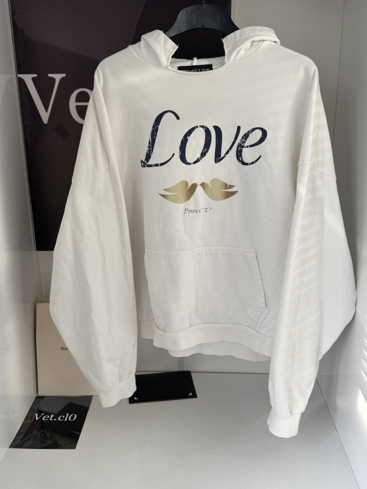 PROJECT G/R ✅Project G/R Love (Dove) white hoodie Size US L / EU 52-54 / 3 - 1 Thumbnail