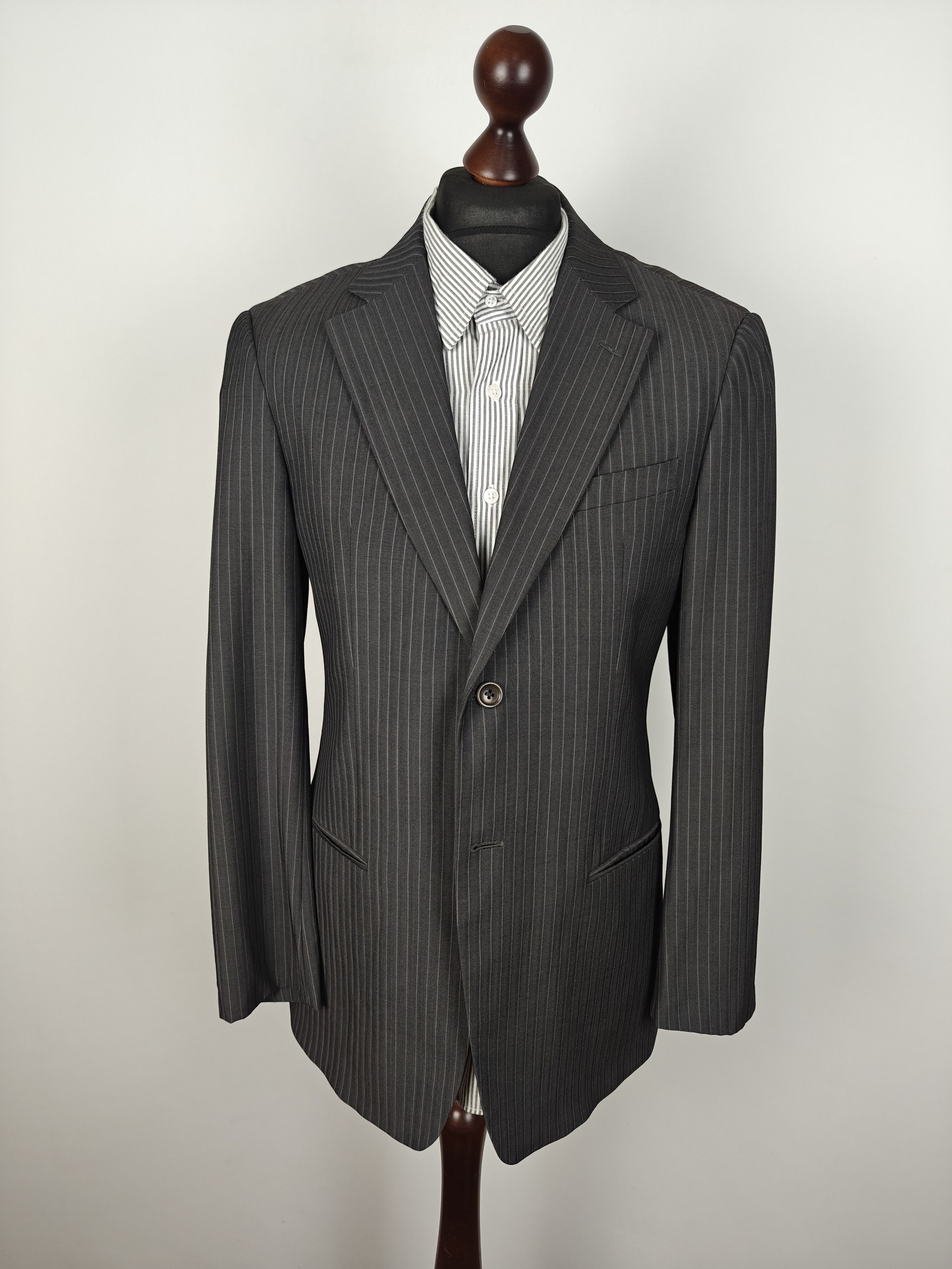 Armani Collezioni Armani Collezioni Blazer Wool Jacket Striped size 50/R Size 40R - 2 Thumbnail