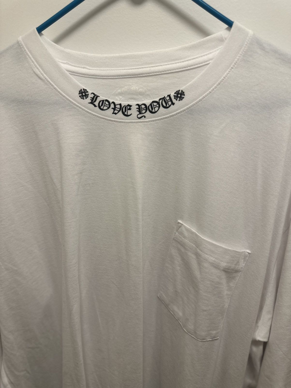 Chrome Hearts Chrome Hearts Love You Neck Logo Long Sleeve Tee XXL Size US XXL / EU 58 / 5 - 2 Thumbnail