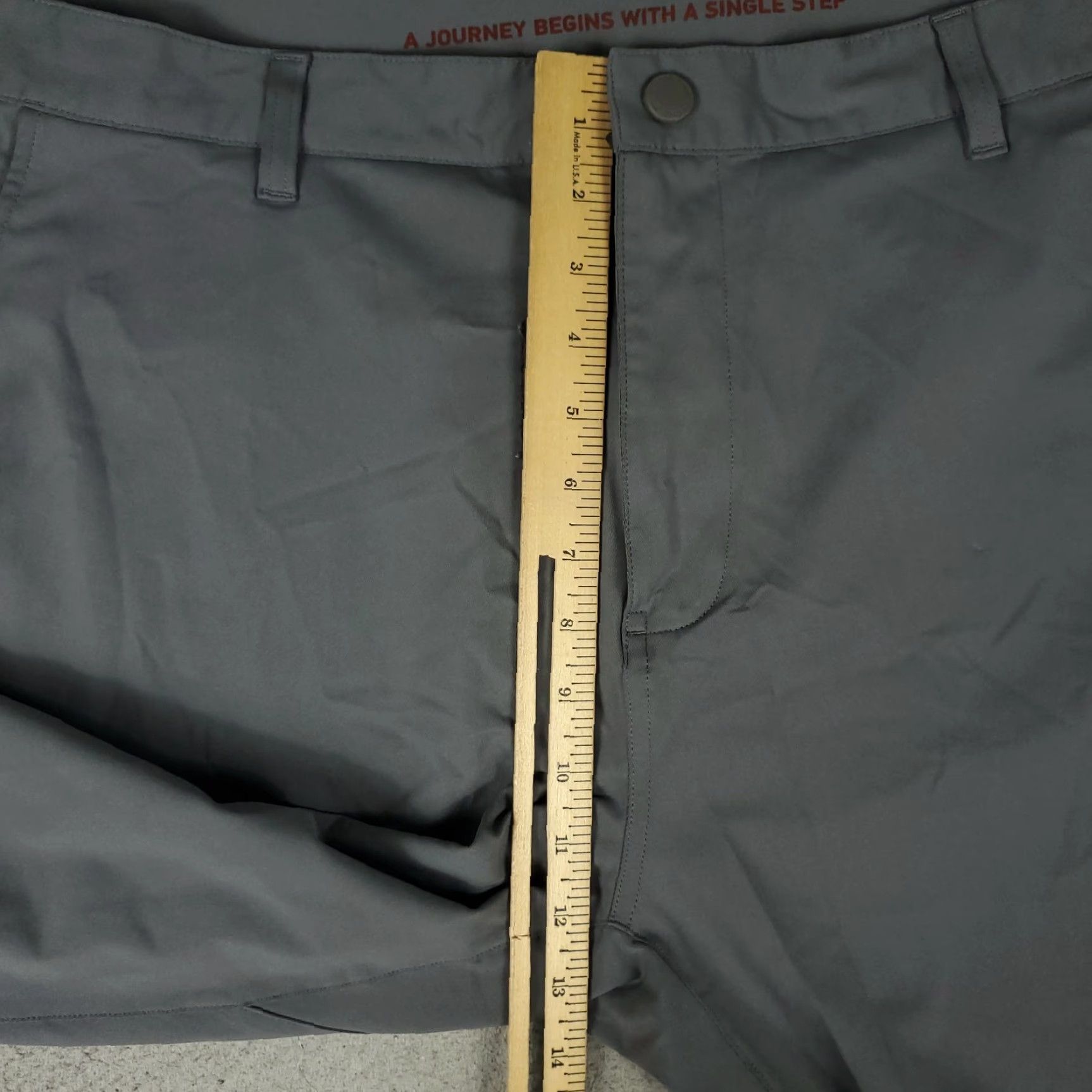 Rhone Rhone Mens Pants 40x32 Gray Flat Front Chino Trousers Regular 40 Inseam Black? No, Gray. Size US 40 / EU 56 - 4 Thumbnail