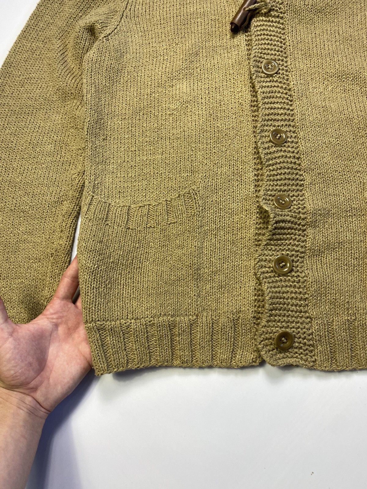 Ralph Lauren RARE! Polo Ralph Lauren Linen Shawl Cable Knit Cardigan Size US M / EU 48-50 / 2 - 7 Thumbnail