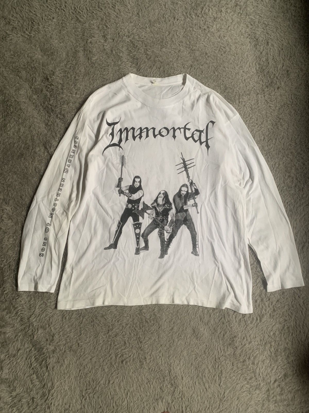 Band Tees Vintage 00s Immortal Longsleeve black metal erd Size US L / EU 52-54 / 3 - 1 Thumbnail