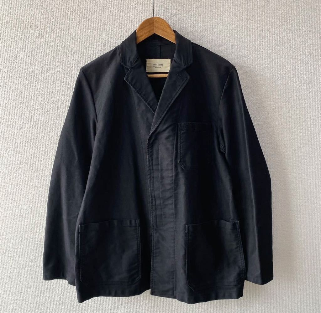 Zucca French-made ZUCCa TRAVAIL Black Moleskin Jacket Size US S / EU 44-46 / 1 - 1 Thumbnail