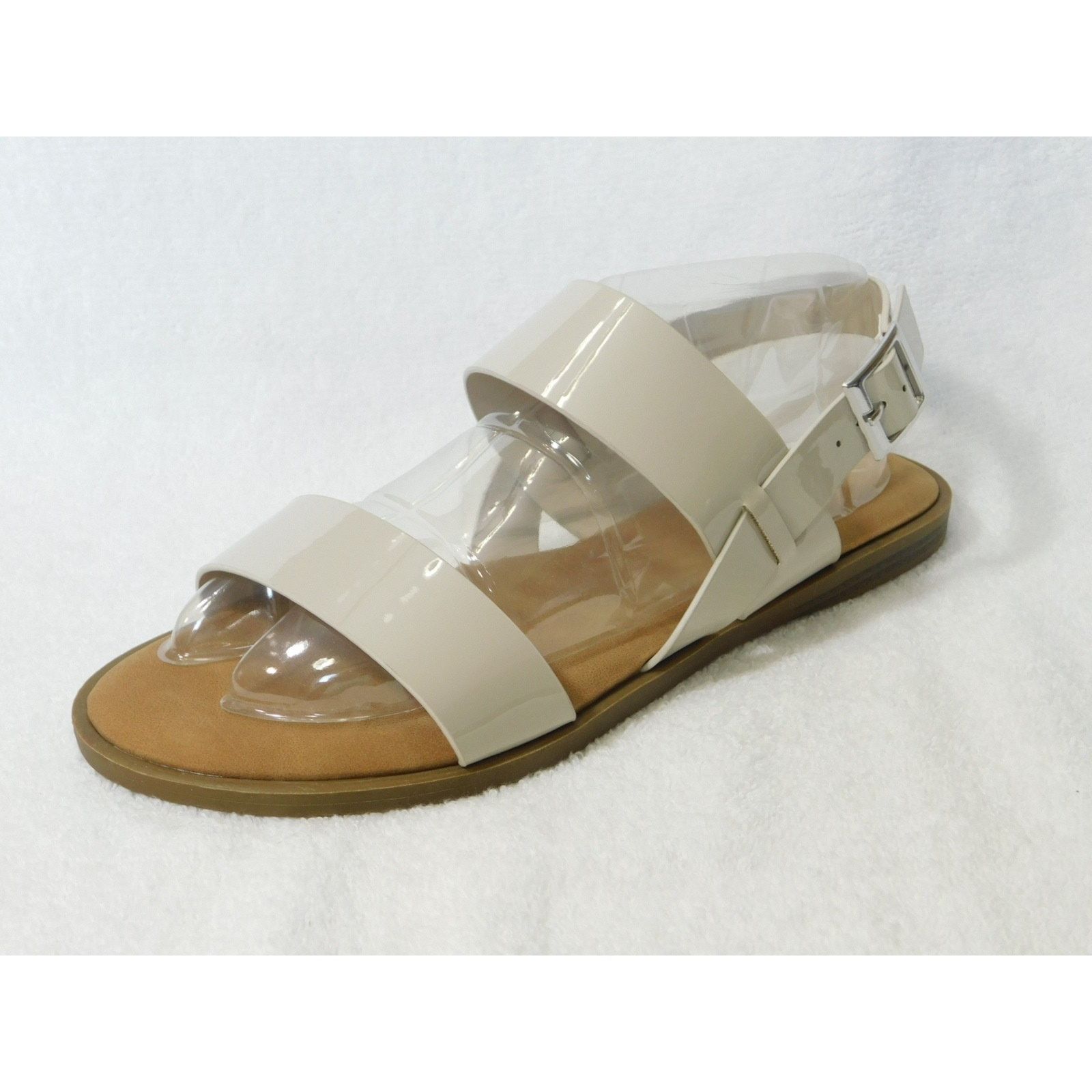 Other W600 Journee Beige Faux Leather Lavine Women's Sandals - 8 W Size US 8 / IT 38 - 1 Thumbnail