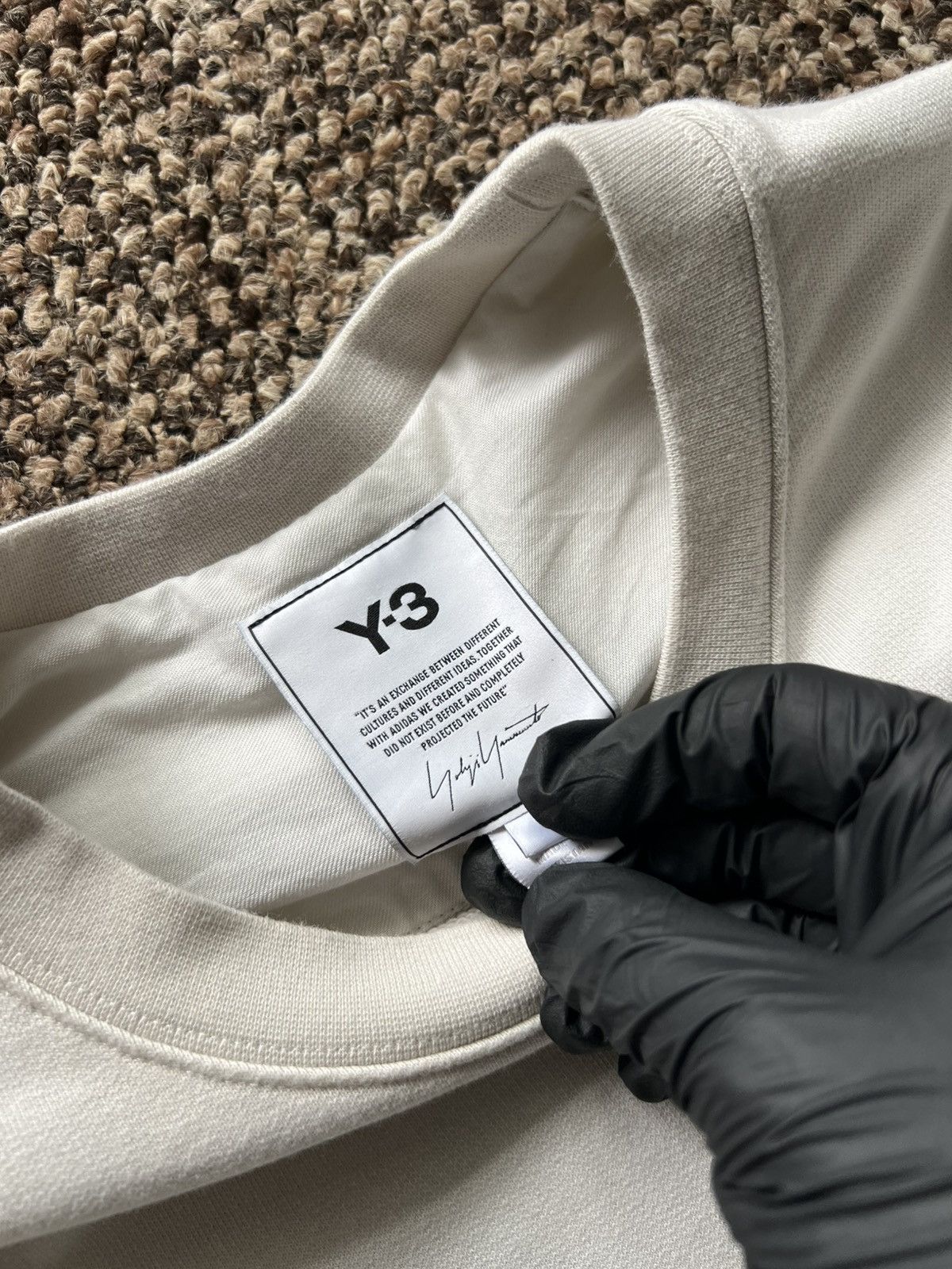 Yohji Yamamoto Y-3 Yohji Yamamoto Longsleeve Big Logo Size US L / EU 52-54 / 3 - 12 Thumbnail