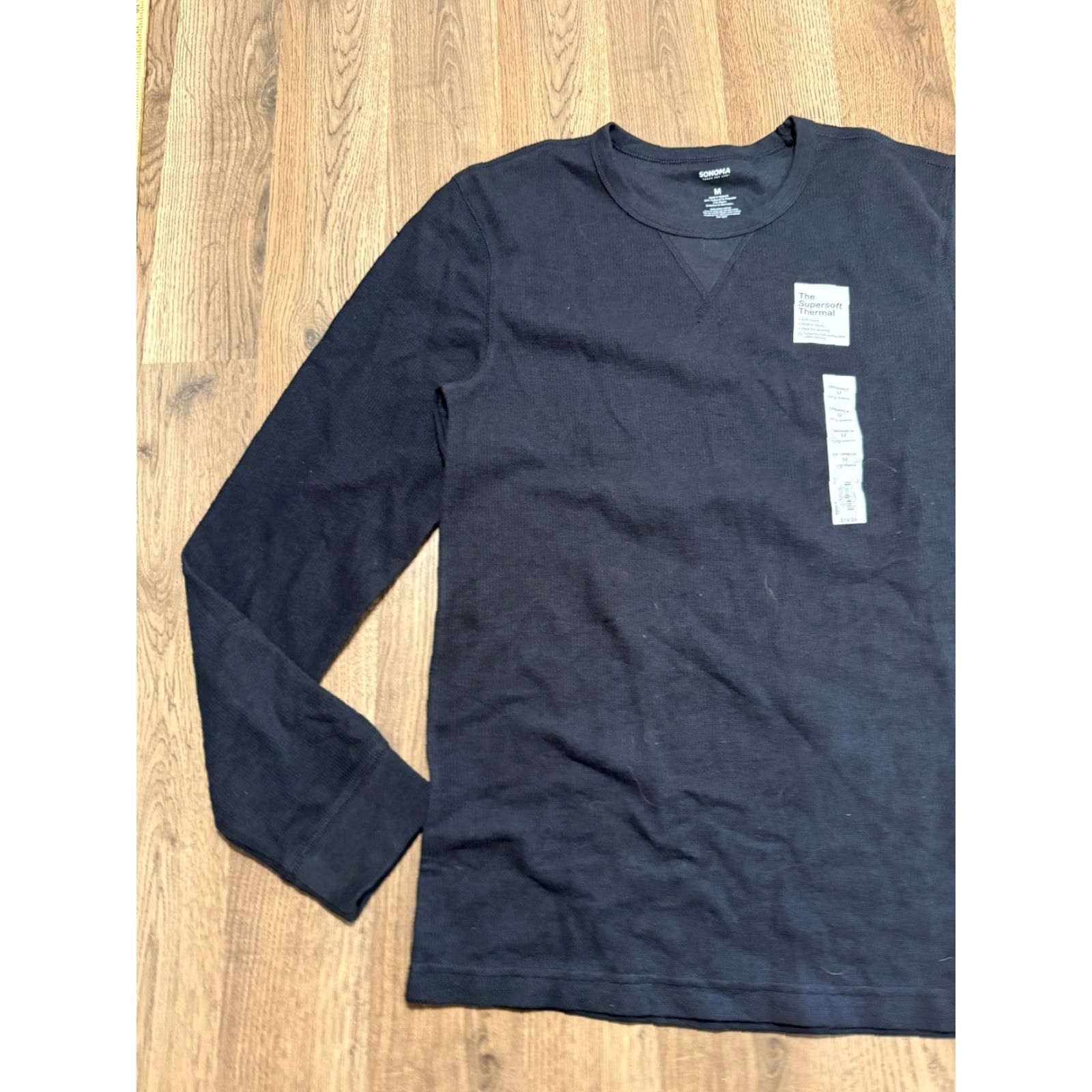 Vintage Sonoma Shirts Mens Size Medium Black Long Sleeve Crew Neck The Supersoft Thermal Shirt Size US M / EU 48-50 / 2 - 4 Thumbnail