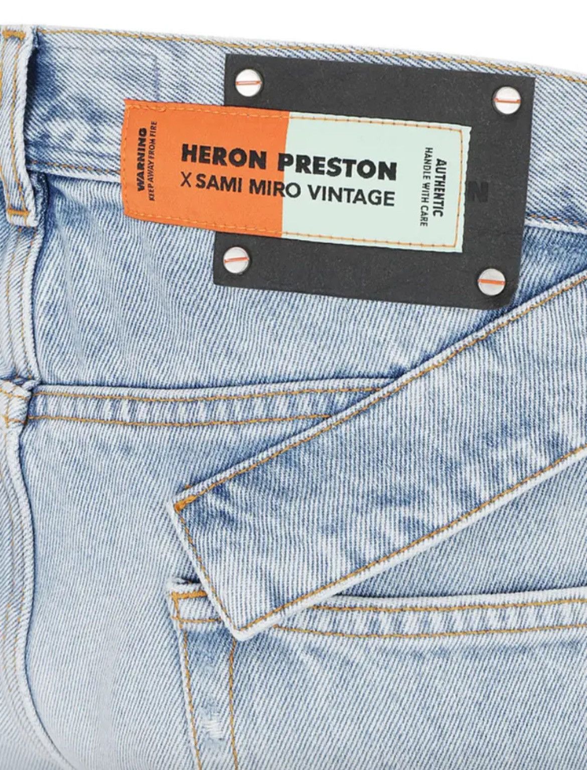 Heron Preston Heron Preston x Sami Miro Five-Pocket Vintage Jeans Size US 32 / EU 48 - 3 Thumbnail