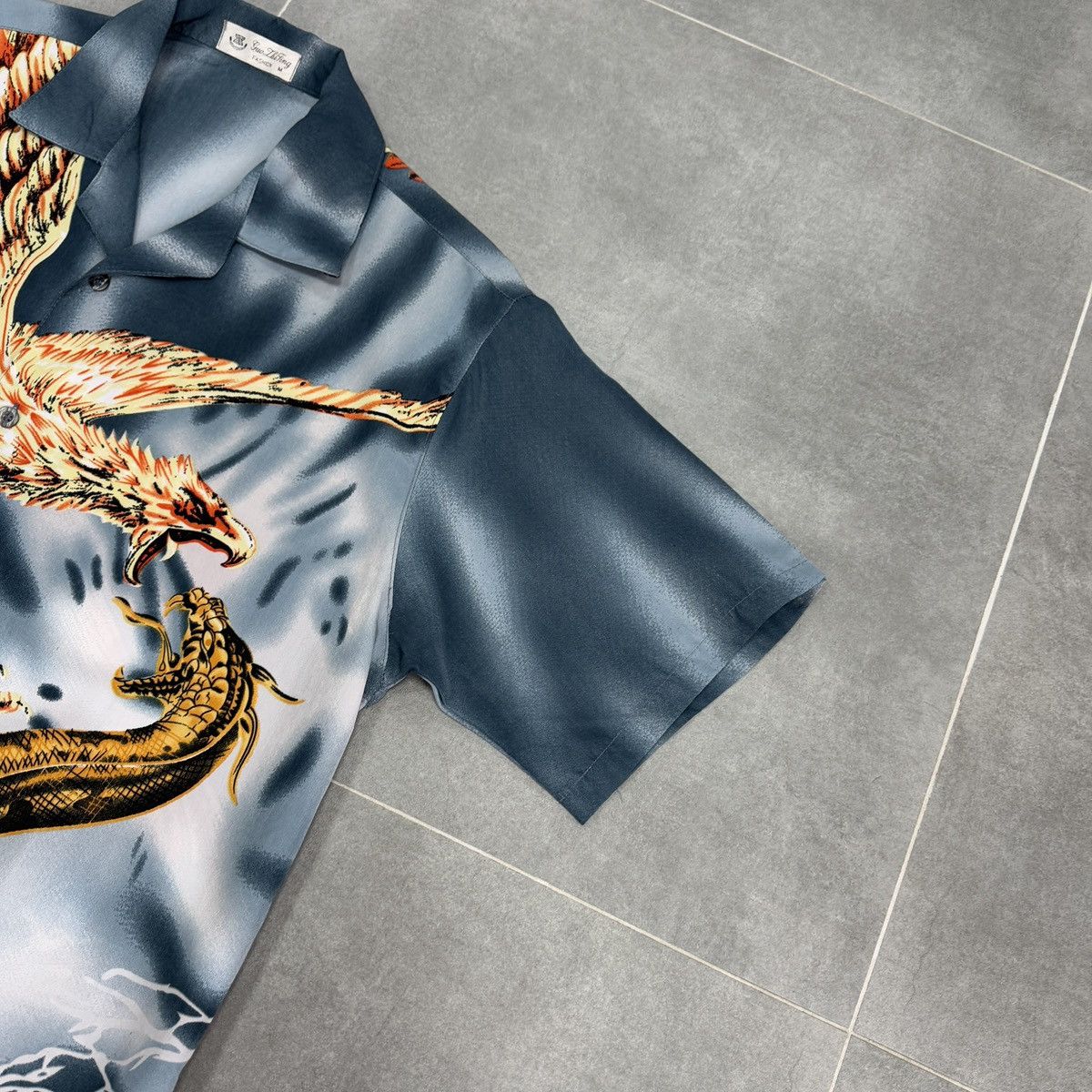 Japanese Brand × Vintage Guo Zhi Ting Dragon Eagle Aloha Hawaiian Button Shirt Size M Size US M / EU 48-50 / 2 - 5 Thumbnail