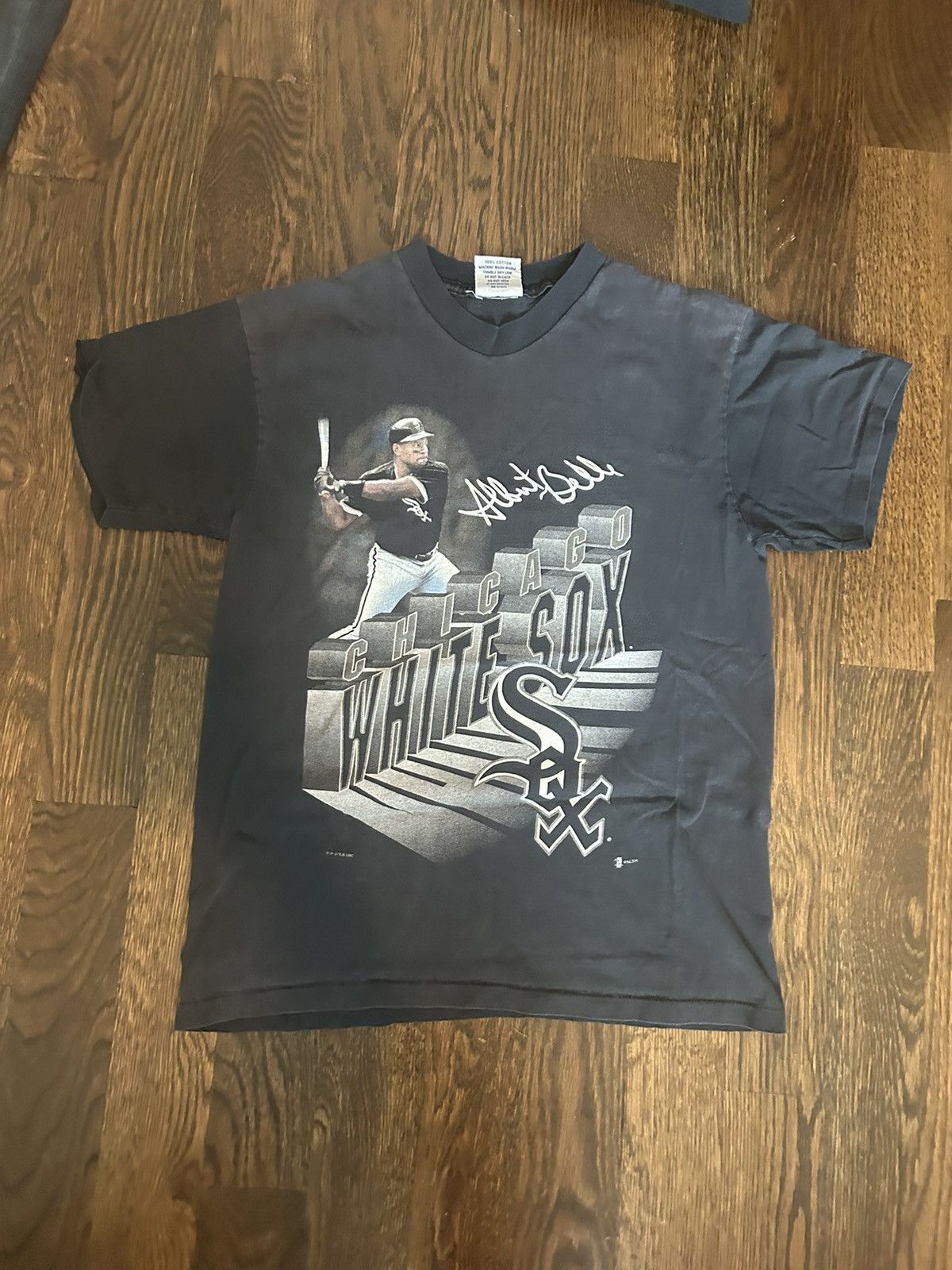 MLB Vintage 1997 Albert Bell Graphic T-Shirt Size US M / EU 48-50 / 2 - 1 Thumbnail
